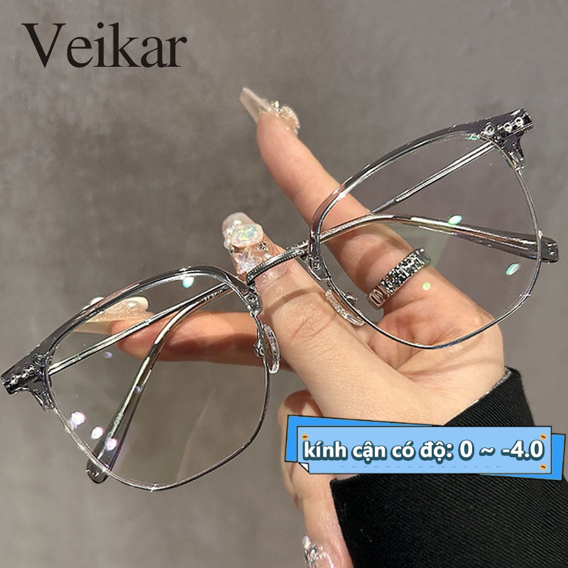 kính cận có độ chống ánh sáng xanh thời trang kính cận Nam và nữ có độ sẵn 0 ~ -4.0 độ Lọc hiệu quả 