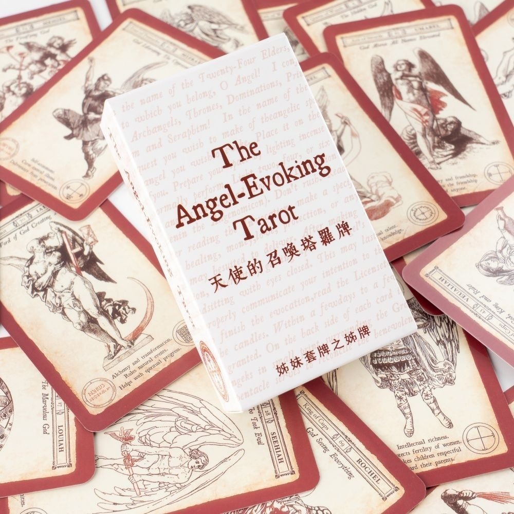 Bộ bài Tarot Angel-Evoking - 78 lá bài hướng dẫn thần thánh với những lời cầu nguyện và tên thiên th