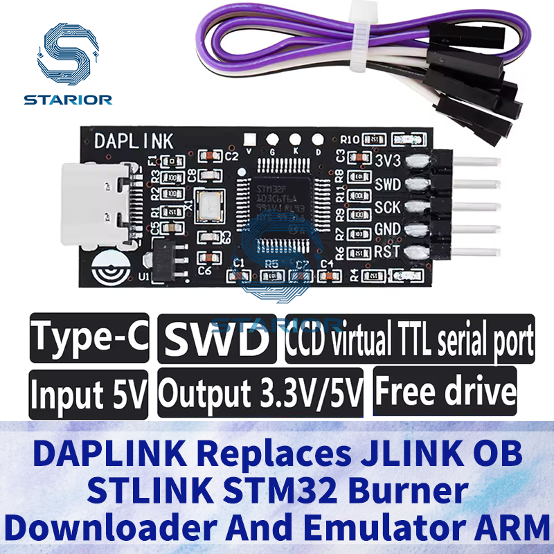 CMSIS DAP / DAPLink Simulator STM32 Trình tải xuống gỡ lỗi U Kéo và thả đĩa Super JLINK / STLINK