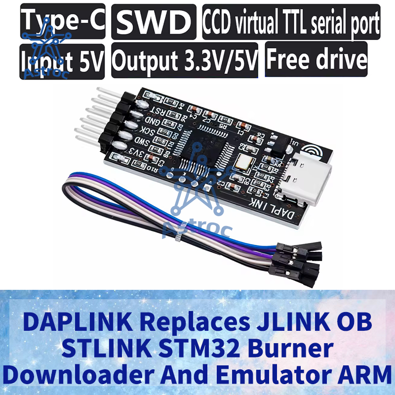 1 Chiếc DAPLINK Chất Lượng Cao Thay Thế JLINK OB / STLINK STM32 Đầu Đốt, Trình Tải Xuống Và Trình Gi