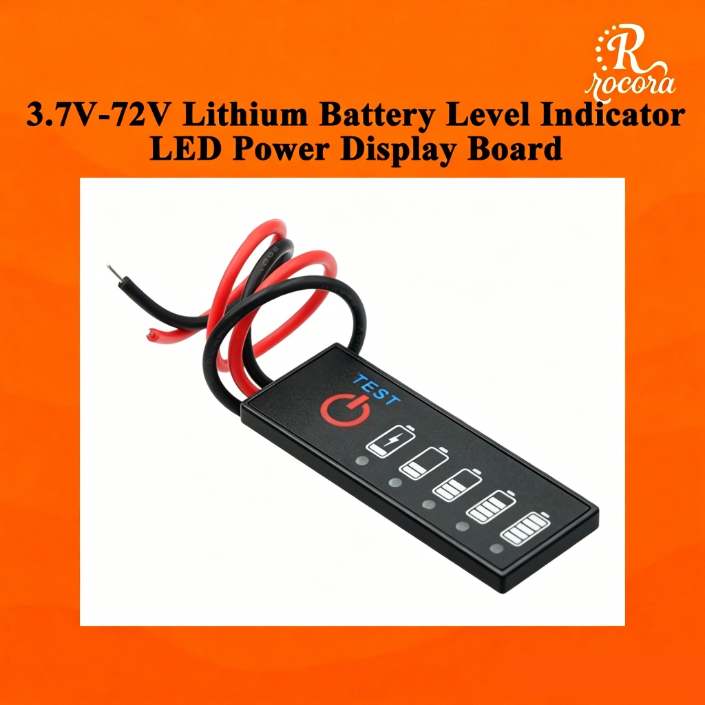 Chỉ báo mức pin Lithium 3.7V-72V | Bảng hiển thị nguồn LED cho pin 12V Lead-Acid & LiFePO4