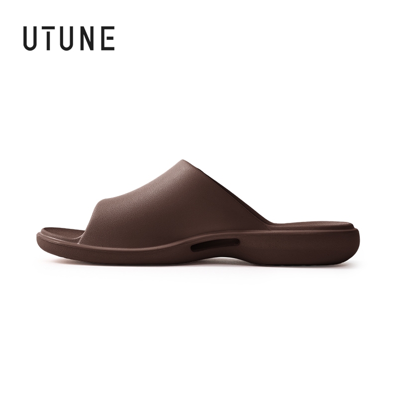 UTUNE Nữ Dép Đi Trong Nhà Phòng Tắm Chống Trơn Trượt Chống Rò Rỉ Nhanh Khô Dép Nam Nhà Trượt Phẳng