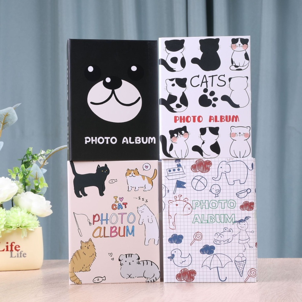 Album Ảnh 4r 100 Tờ Sách Album 4x6 Album Ảnh100 Túi Mèo Dễ Thương Gấu Chó Họa Tiết