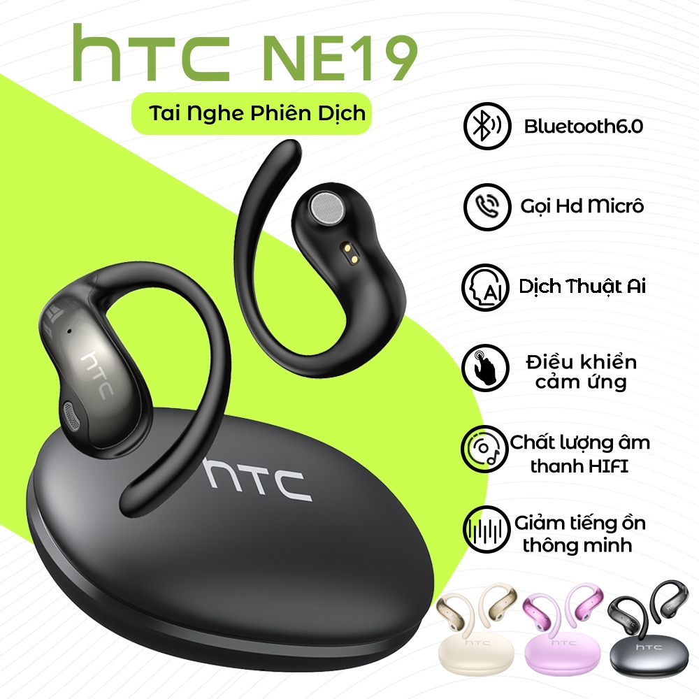 HTC NE19 Tai Nghe Phiên Dịch tai nghe bluetooth 6.0 Tai nghe không dây âm thanh nổi HiFi  Al Tai nghe không dây dịch | BigBuy360 - bigbuy360.vn