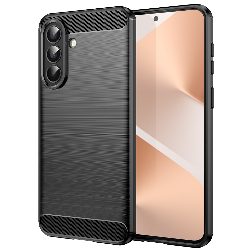 Ốp Họa Tiết Chải Cho Samsung Galaxy A57 5G Vỏ Điện Thoại TPU Mềm Cho Samsung A57 Vỏ Sợi Carbon Sang 