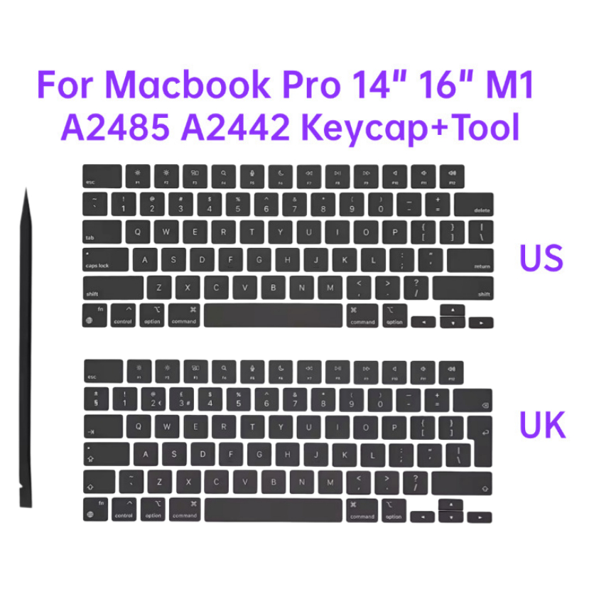 Phím Bàn Phím Mới Keycap Cho Macbook Pro Air 14 "16" A2442 A2485 A2779 A2780 A2918 A2991 A2992 A2681
