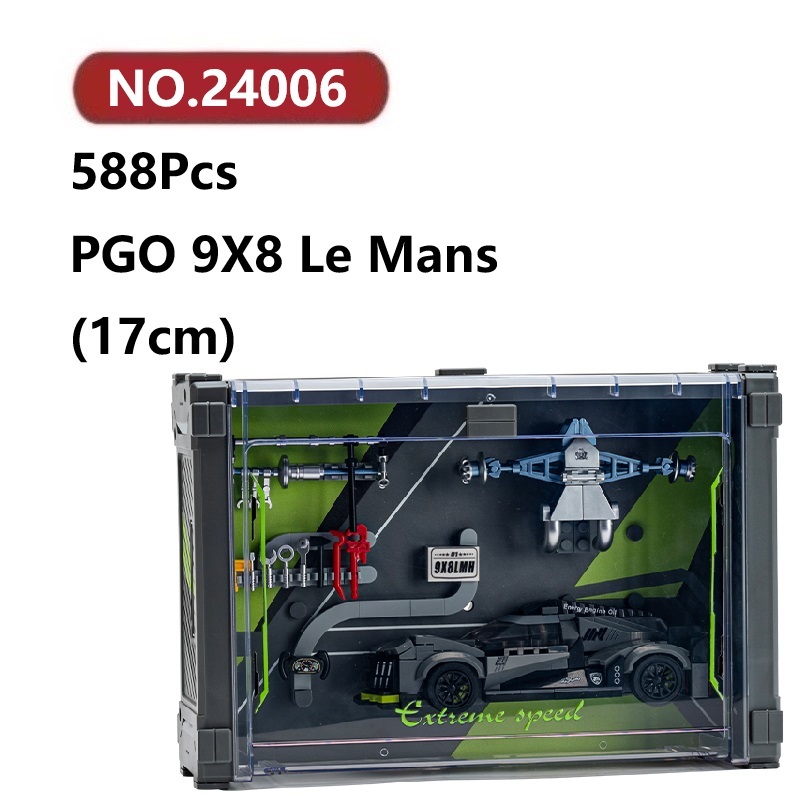 ✨PGO 9X8 Le Mans Đồ Chơi Lắp Ráp Mô Hình 588Chi Tiết Eikee Car Lắp Ghép Xếp Hình