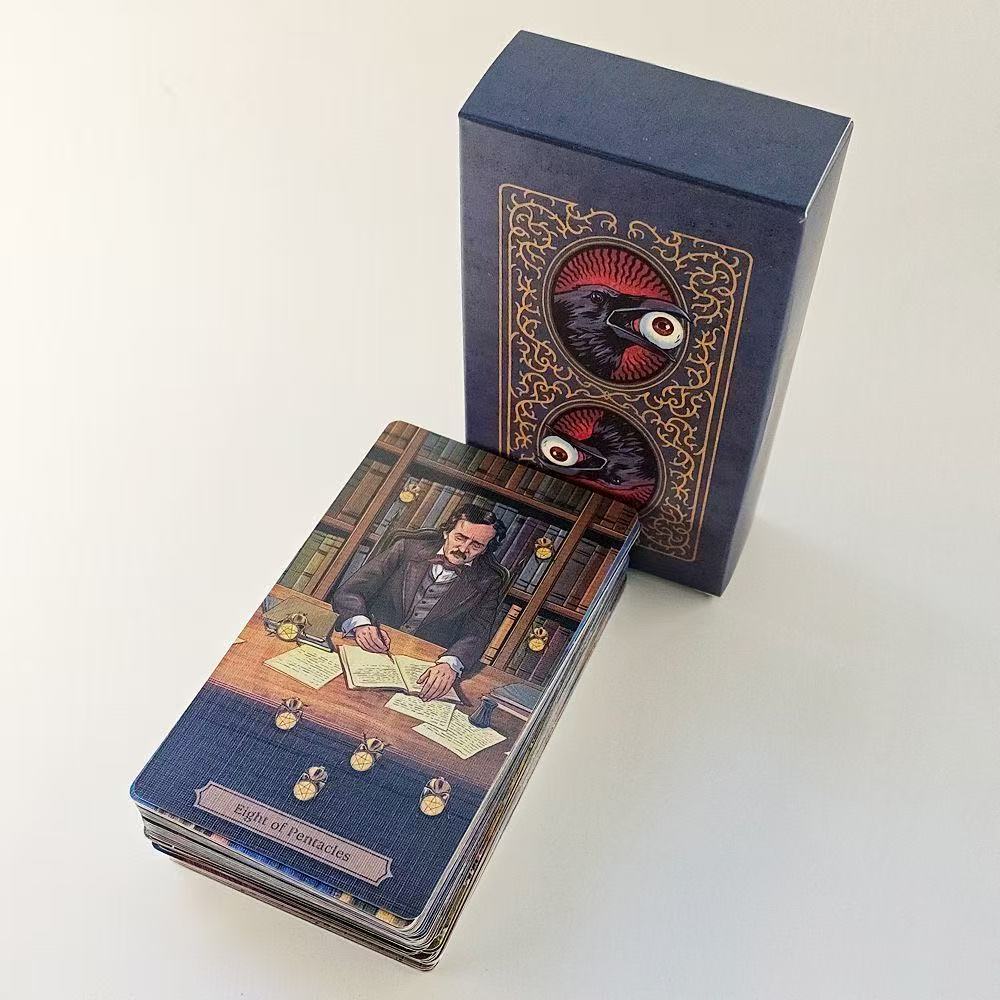Phiên bản tiếng Anh 12 * 7cm / Edgar Allan Poe Tarot Board Game Card Game Edgar Allan Poe Tarot