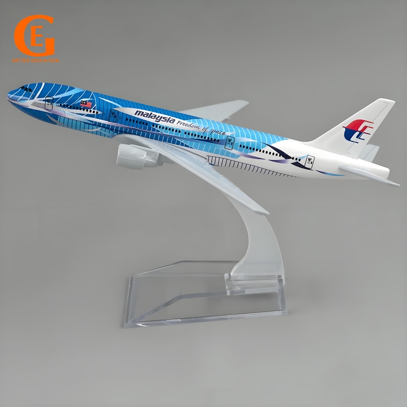 Mô hình máy bay Malaysia Airlines Seawave Boeing 777 B777 bằng kim loại 16CM