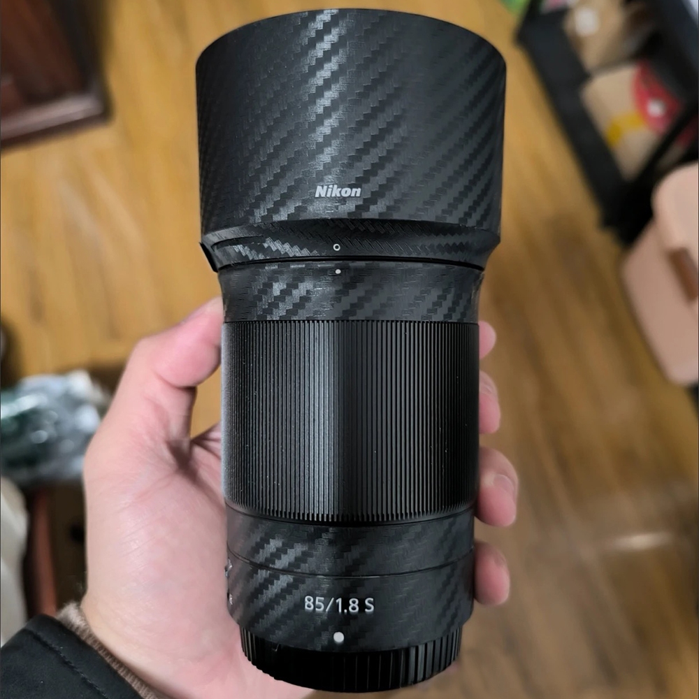 Nhãn Dán Tùy Chỉnh Cho Nikon Z 85mm F1.8 S Decal Da Vinyl Bọc Phim Ống Kính Máy Ảnh Thân Áo Bảo Vệ C