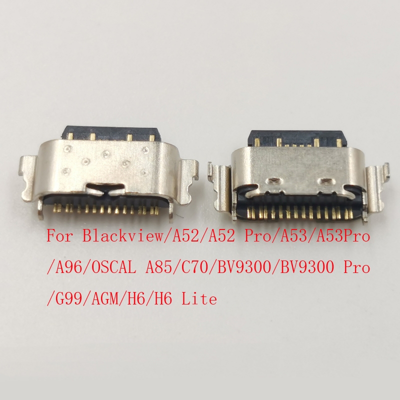 10-50 Cái Đầu Nối Cắm USB Cho AGM H6 Lite Blackview C70 BV9300 G99 A52 A53 Pro A96 A85 Sạc Loại C Do