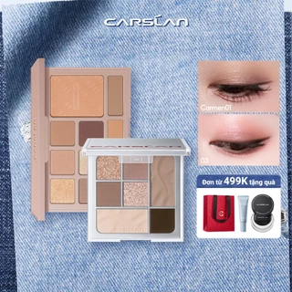 Bảng Phấn Mắt Carslan 10 Màu Trang Điểm Đa Chức Năng Phấn Má Hồng Phấn Bắt Sáng Tạo Khối Người mới bắt đầu phải mua 12g