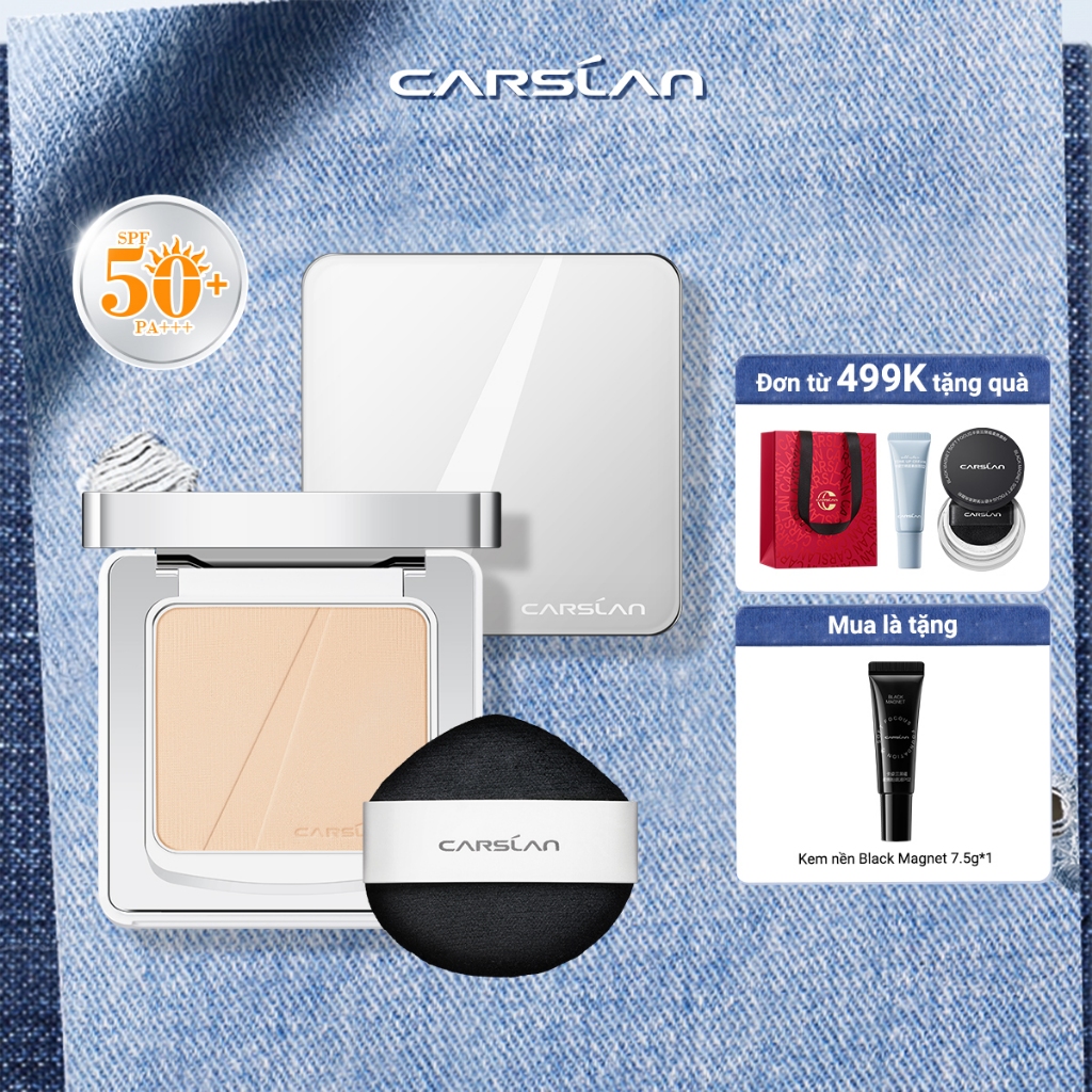 Phấn nén White Magnet Carslan  Chống nắng lâu dài 12H SPF50 + PA + + + 9g