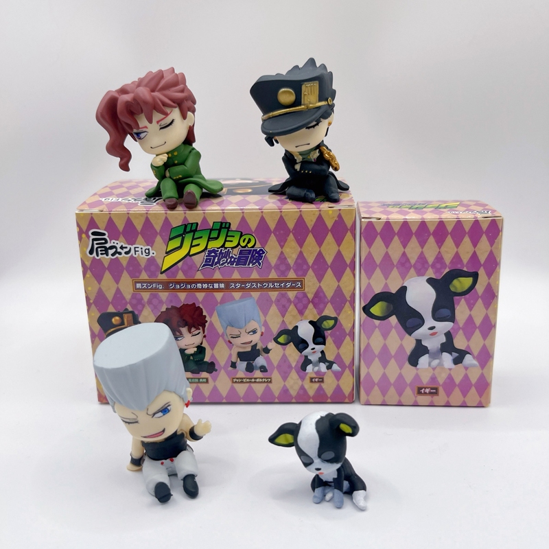 4 Cái / bộ 3-5cm Anime JoJo Kỳ Dị Phiêu Lưu Q Phiên Bản Ngủ Gashapon Kakyoin Noriaki Iggy Kujo Jotar
