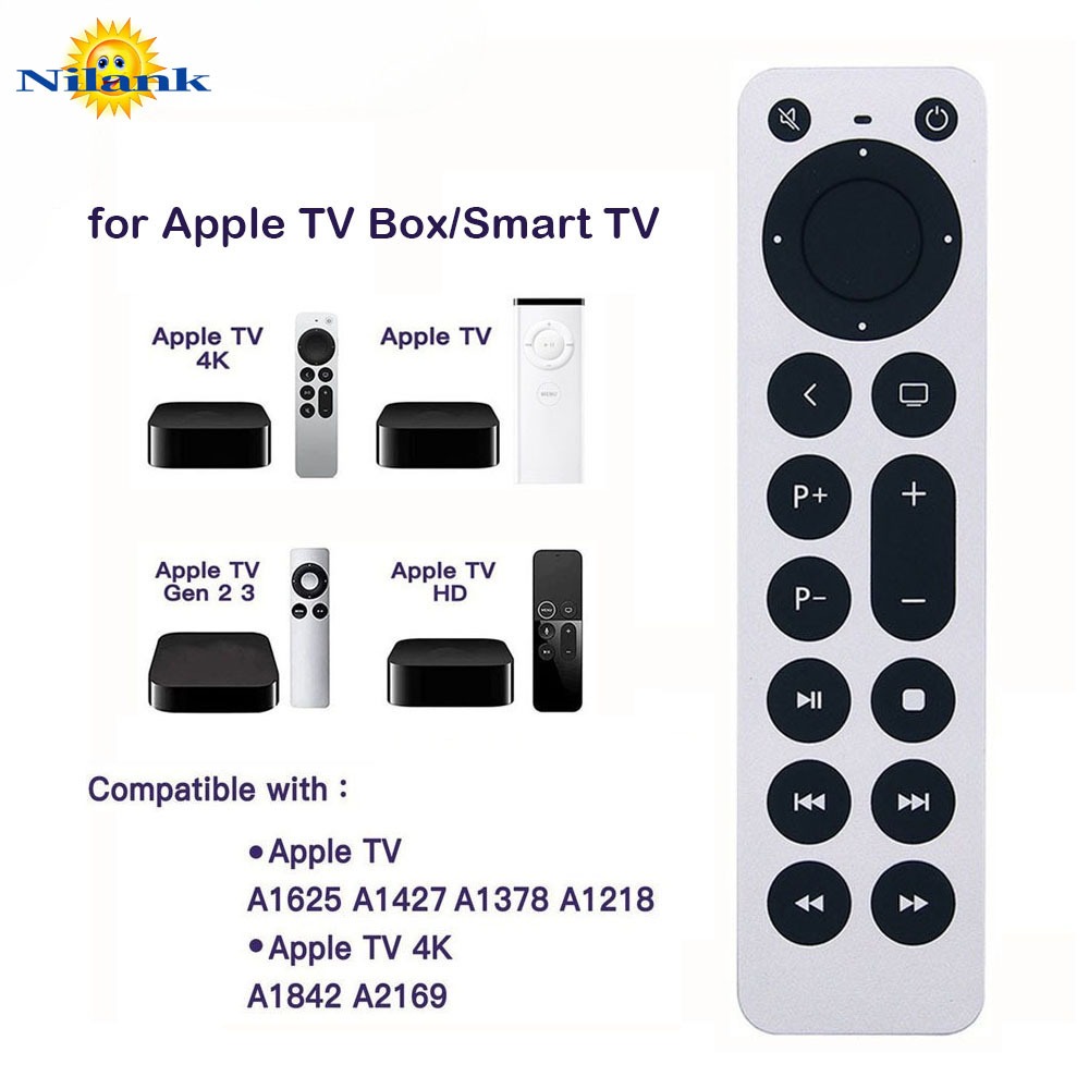 NiLANK Remote cho Apple TV Box / Điều khiển từ xa TV thông minh A1625 A1427 A1469 A1378 A1218 A1842 