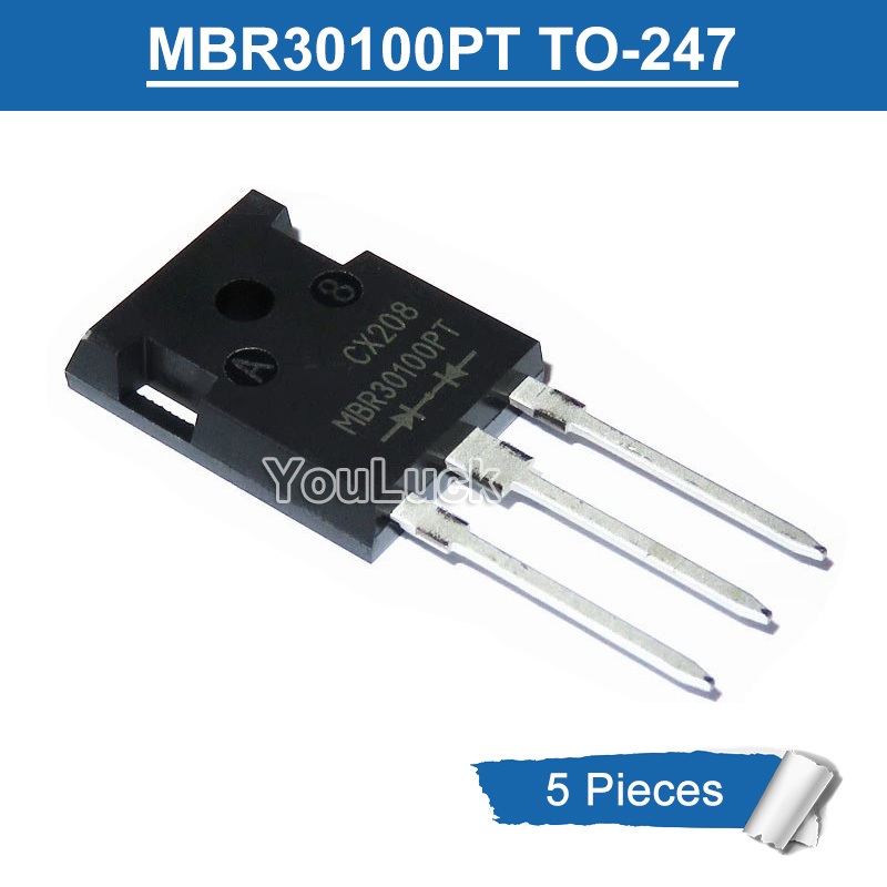 5 chiếc MBR30100PT TO-247 30A / 100V Schottky Diode Mới Chính Hãng