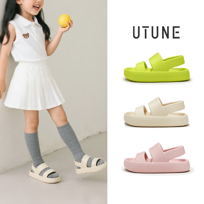 UTUNE Dép sandal hai quai EVA đế dày mềm mại êm ái thời trang cho bé đi biển đi chơi ngoài trời đế c