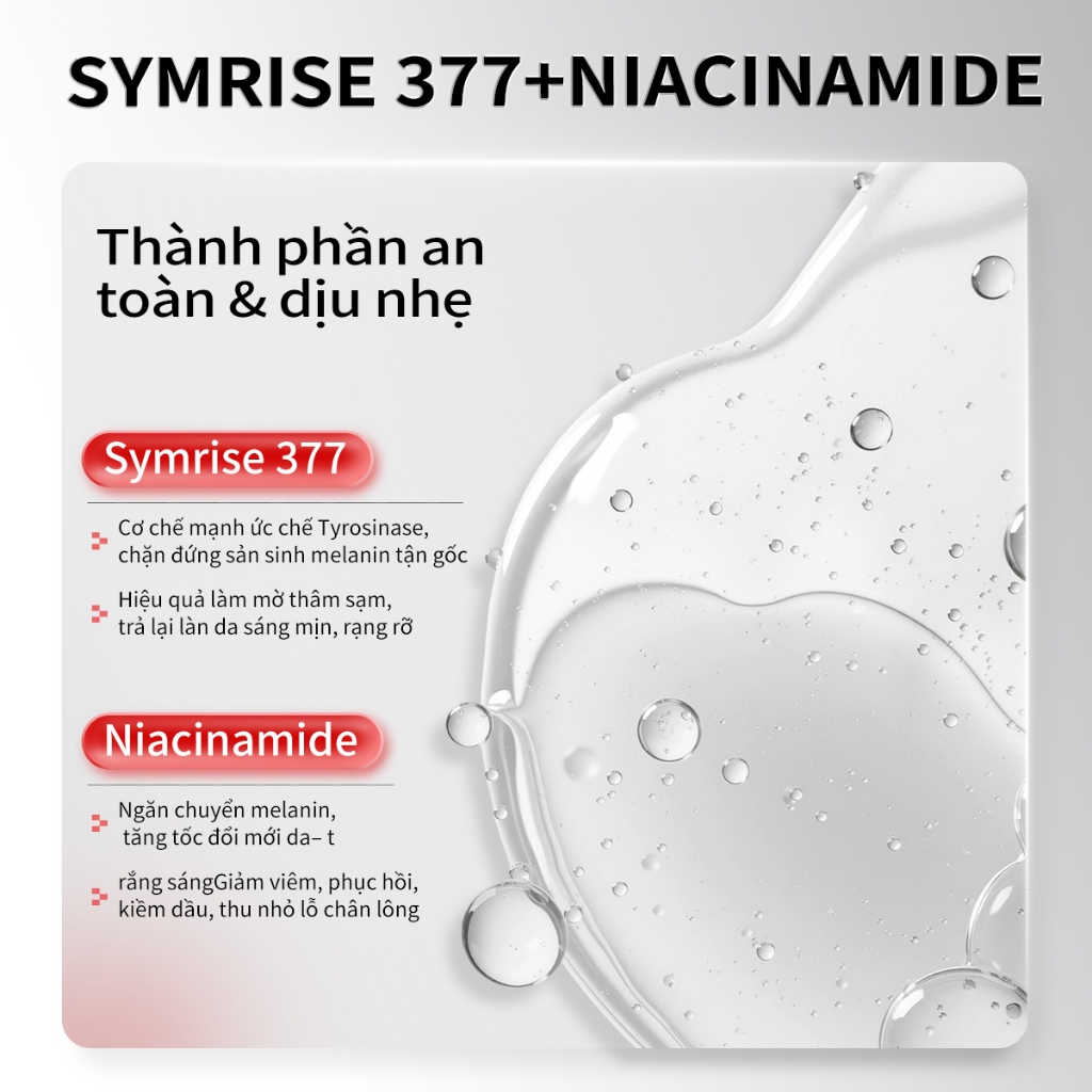 [Live x Lucenbase]-Combo 2 Chai Tinh chất làm trắng da LUCENBASE 377 + 1 Hộp 377 Mặt nạ chống mụn ax