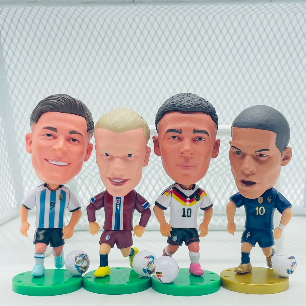 Soccerwe Soccer Alvarez mbappe Wirtz Haaland Búp bê 4 miếng
