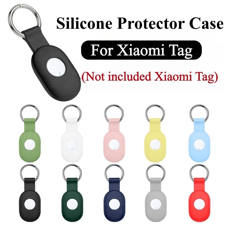 Ốp Silicon Cho Xiaomi Tag Bảo Vệ Vỏ Chống Sốc Vỏ Bảo Vệ Có Móc Khóa Cho Xiaomi Tag Chống Mất Bao