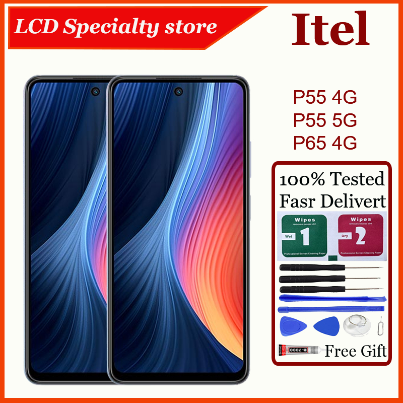 Dành cho itel P55 4G / P55 5G / P65 Màn hình LCD Thay thế màn hình cảm ứng