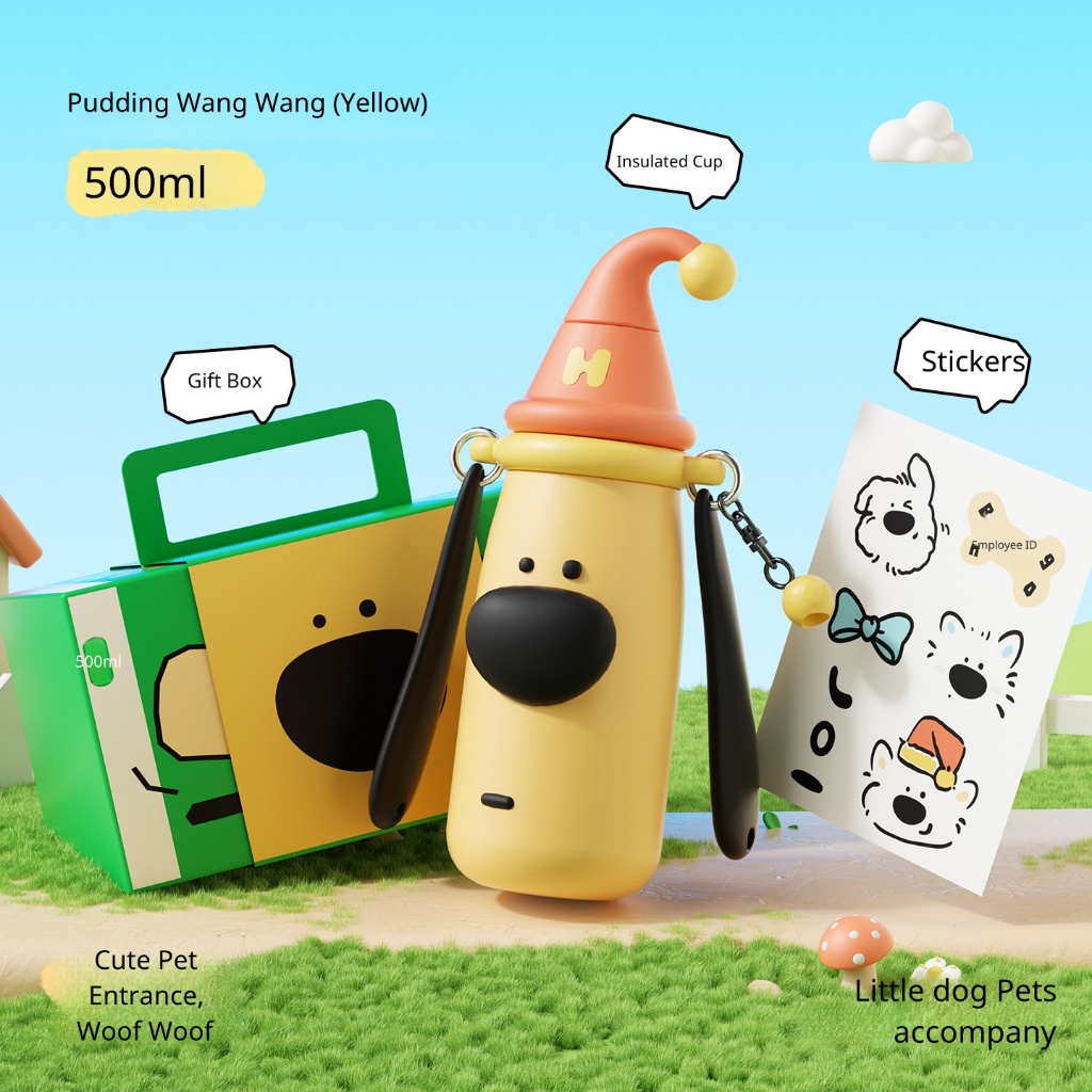 Bình giữ nhiệt ống hút OHHAA nhỏ gọn, cho bé gái, học sinh, quà tặng