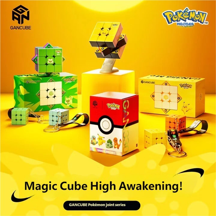 GAN 356 ME GAN 330 Swift Pokémon Cube Thứ Ba Từ Tính Mịn Đua Đồ Chơi Giáo Dục Trẻ Em Quà Tặng Pikach