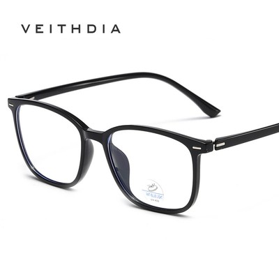 Kính mắt VEITHDIA chống ánh sáng xanh, khung TR90 siêu nhẹ, thiết kế retro - Mã 81265