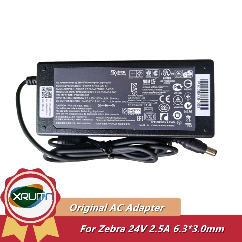 Bộ chuyển đổi nguồn AC DC 24V 2.5A chính hãng FSP060-RPBC FSP060-RPAC 60W cho Zebra GK420 GK420D GK4