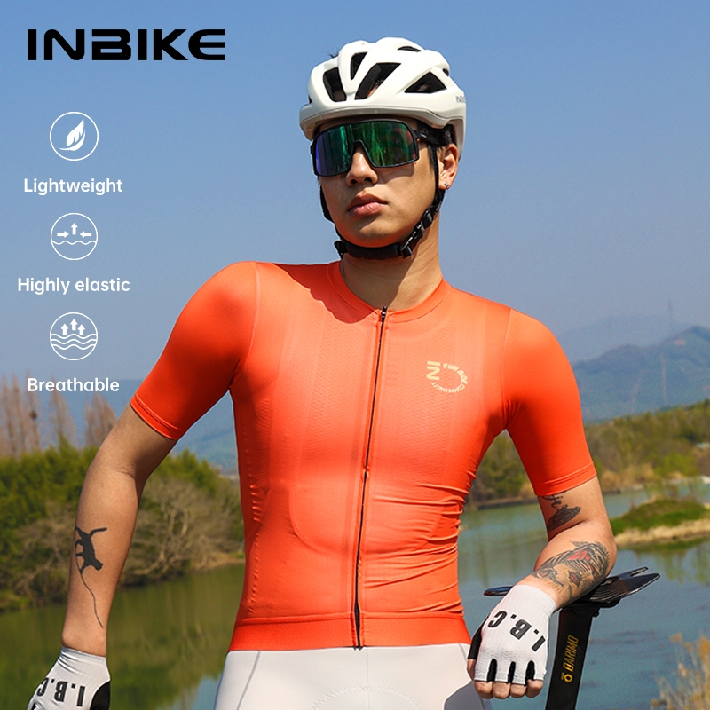 INBIKE Jersey xe đạp nam thoáng khí, phù hợp cho các chuyến đi đường dài