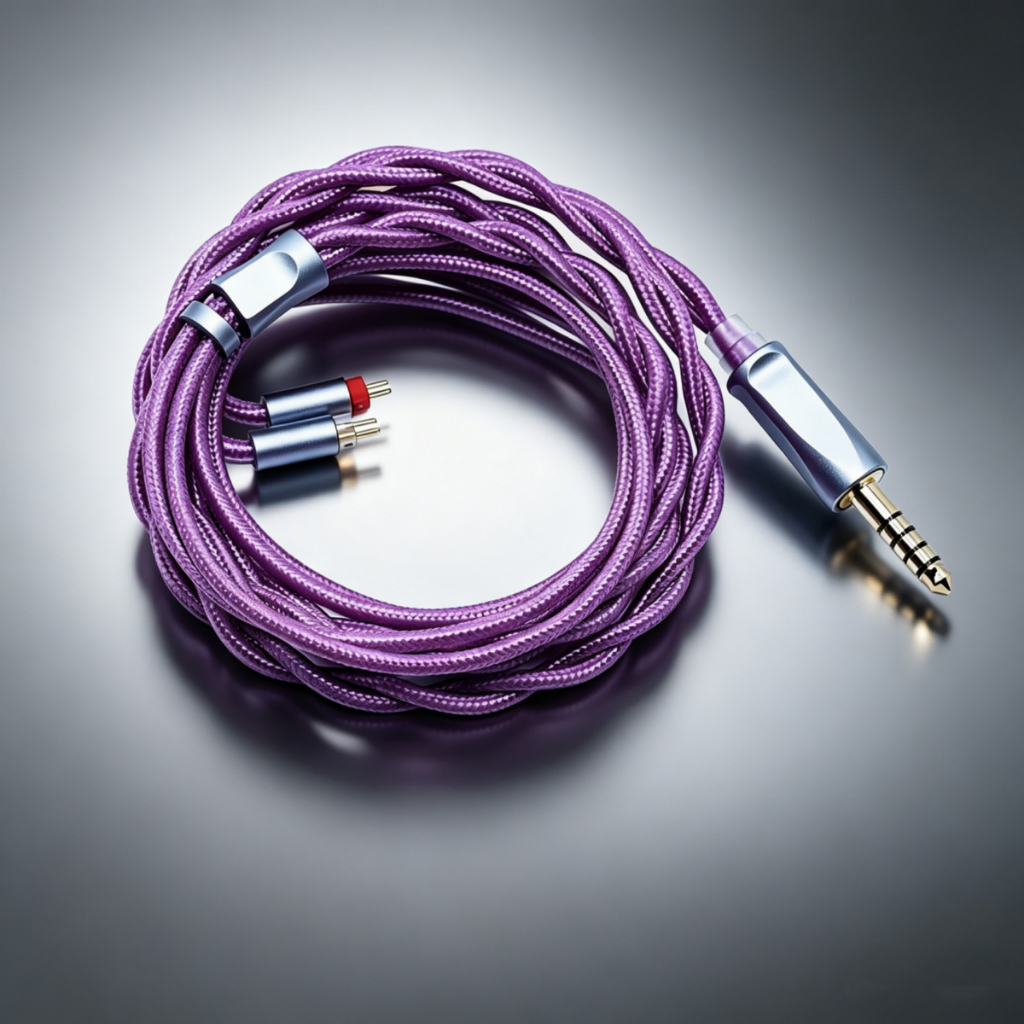 FENGRU Caiyu 2 Dây 6N OCC Cáp nâng cấp tai nghe HiFi bằng đồng pha lê đơn MMCX / QDC / 2Pin / KZ C P