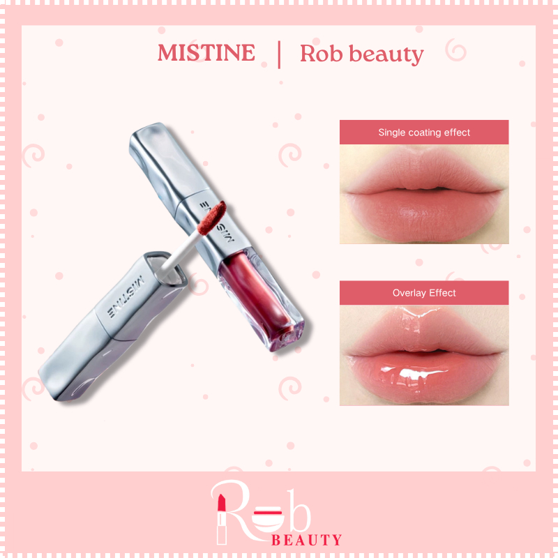 MISTINE Double Ended Lip Tint Matte Glossy Lâu trôi Không khô Cốc chống dính