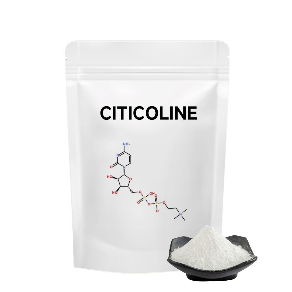 Bổ sung chất lượng cao 98% Citicolin Cdp Choline CAS 987-78-0 Bột Citicoline 50g/100g