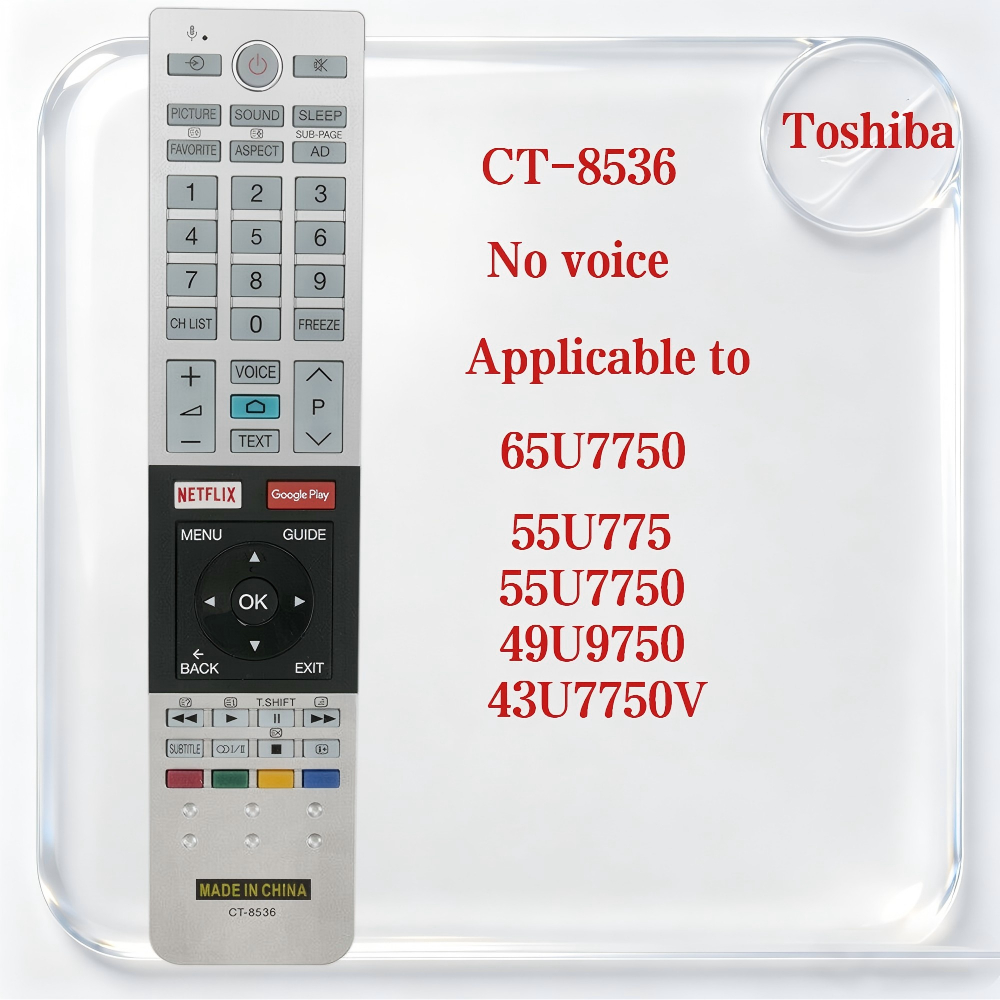 CT-8536 cho Toshiba LED HD TV Phụ kiện điều khiển từ xa 65U7750 55U775 55U7750 49U9750 43U7750V Sản 