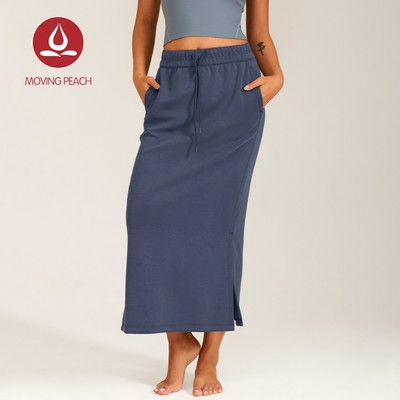 Đầm Maxi Moving Peach cho nữ, chất liệu thoáng khí, dây lưng điều chỉnh được - Áo tập yoga tiện lợi