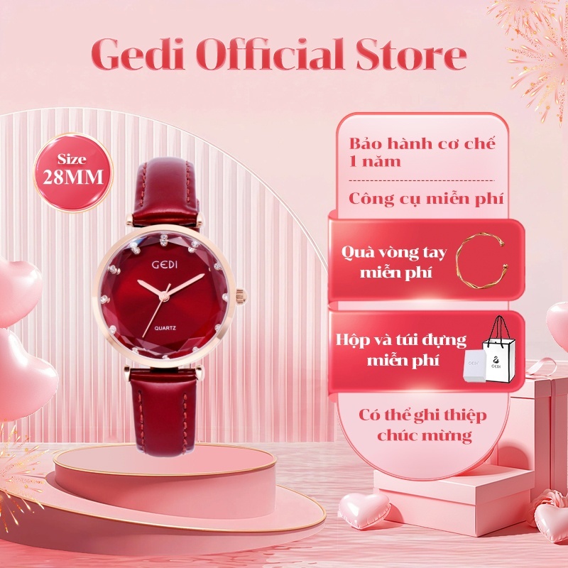 GEDI Đồng Hồ Đeo Tay Thời Trang Dành Cho Nữ 9651