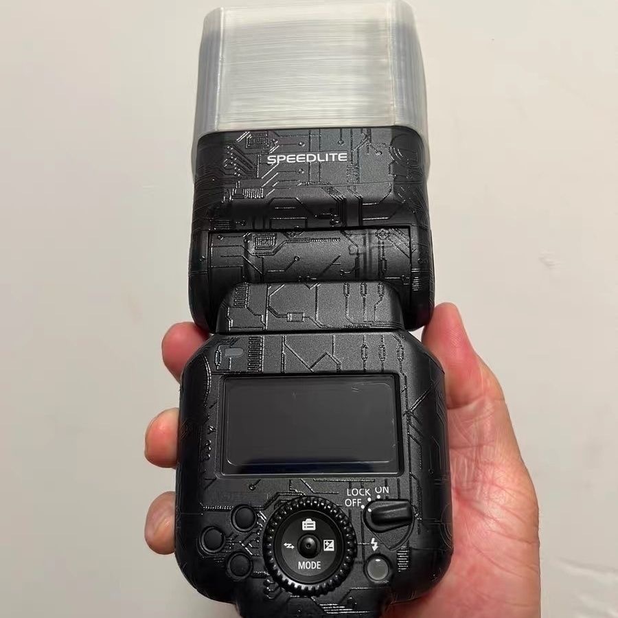 Dành Cho Canon EL-5 Decal Da Flash Speedlite EL5 Miếng Dán Vinyl Bọc Chống Trầy Xước Phim Bảo Vệ Áo 