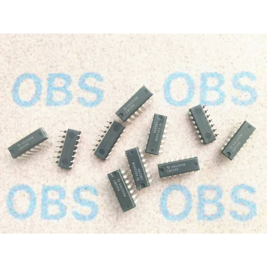 ((10 Chiếc) LM324N Sản Phẩm Chính Hãng Chính Hãng LM324 DIP-14 Bộ Khuếch Đại Hoạt Động Nhập Khẩu TI