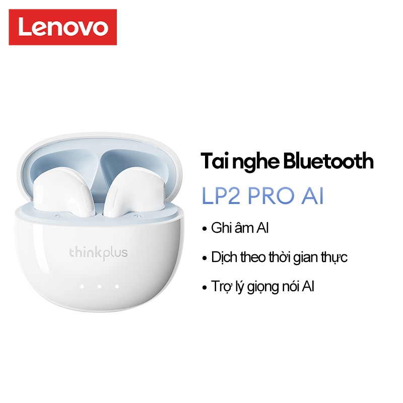 Tai nghe Bluetooth Lenovo LP2 Pro AI Dịch thuật thời gian thực Ghi AI Giảm tiếng ồn thông minh Pin dung lượng lớn Bluetooth 5.4 | BigBuy360 - bigbuy360.vn