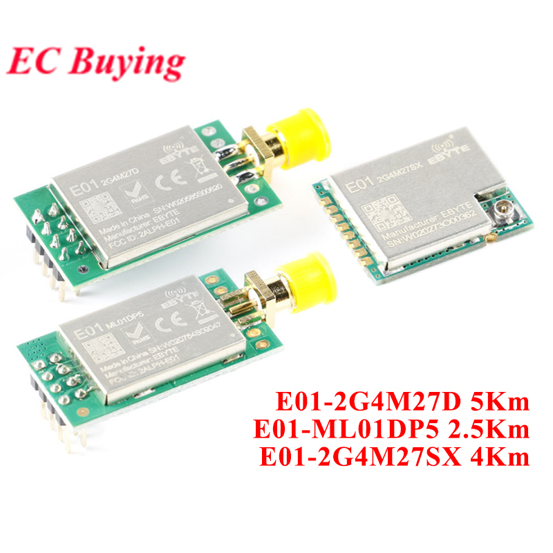 E01-2G4M27D E01-ML01DP5 E01-2G4M27SX ebyte nRF24L01P nRF24L01 PA LNA Long Range 2.4GHz SPI DIP IoT M