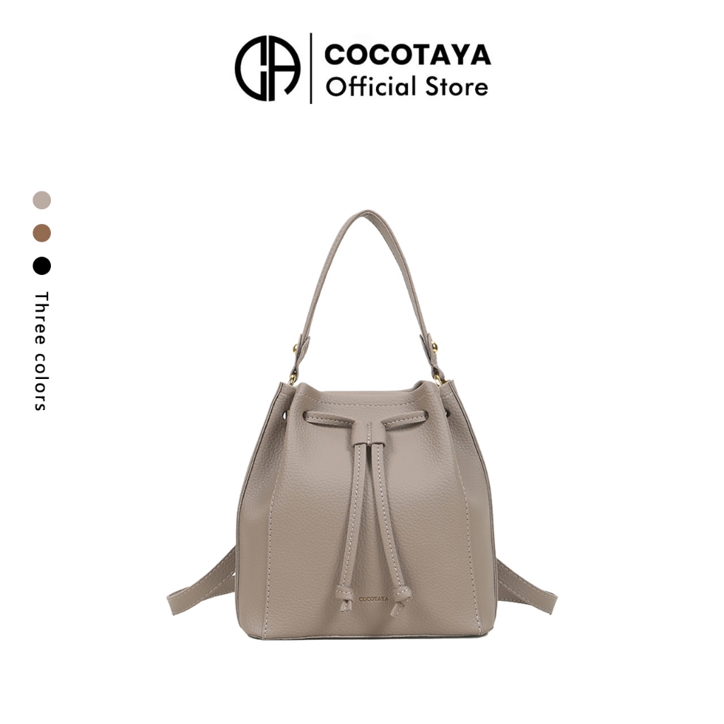 COCOTAYA Túi xô da pu bề mặt mềm có thể di động có thể là một vai có thể là ba lô đa năng phù hợp ba màu tùy chọn Bầu không khí đơn giản | BigBuy360 - bigbuy360.vn