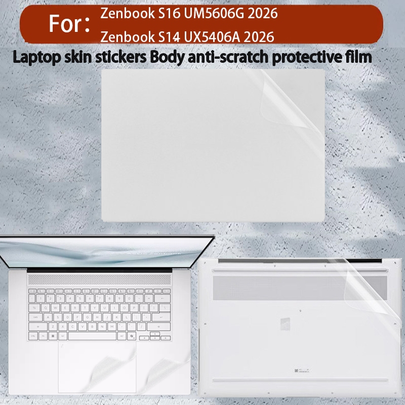 Thích hợp cho Asus Zenbook S16 2026 2025 Body Film UM5606G Notebook Sticker UM5606W Phim bảo vệ mờ t