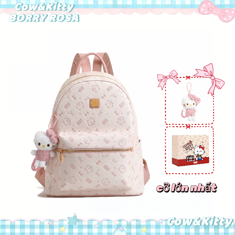 Ba lô Cow&Kitty màu hồng Hello Kitty Series Ba lô lớn