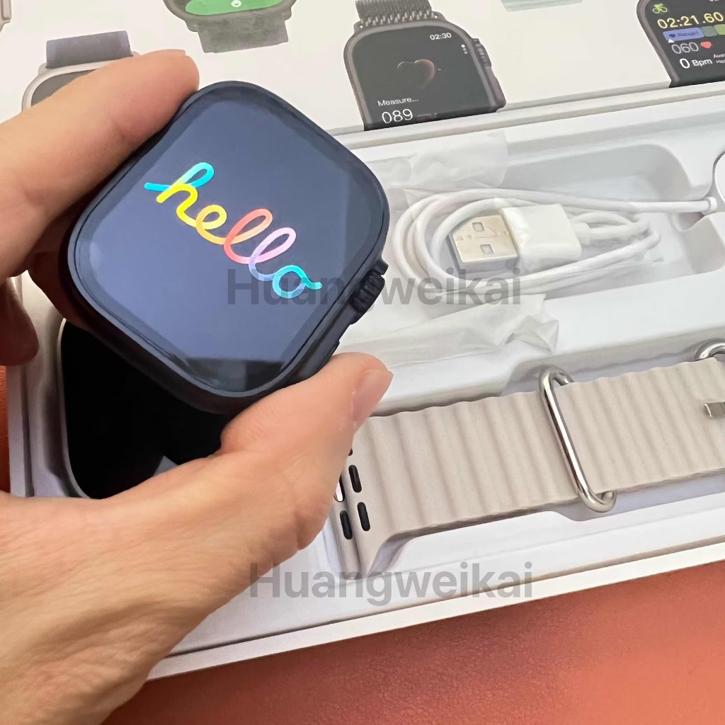 2026 Ultra 3 Microwear hello Watch Ultra 5 Smart Watch free case 49mm Smartwatch sạc không dây cuộc 