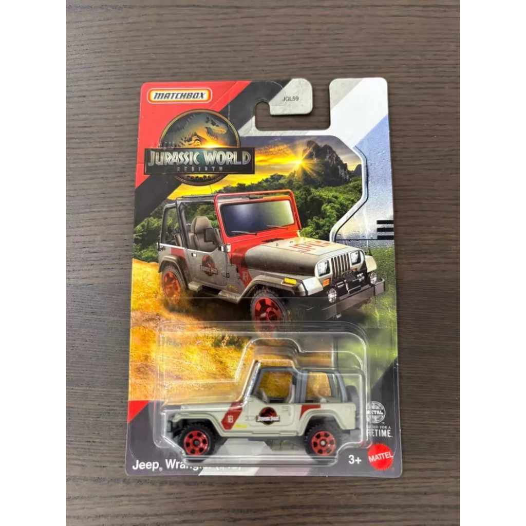 Hộp diêm Jeep Wrangler Jeep Wrangler JURASSIC WORLD Park JURASSIC WORLD JGL59 Phim Xe Ô Tô Chưa Mở