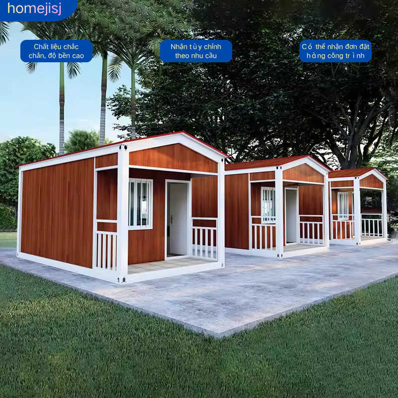Nhà lắp ghép Prefabricated houses, customized for homestays, hotels, offices, and reception rooms.