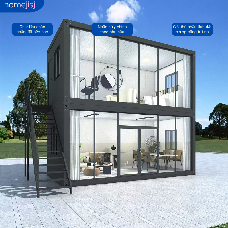 Multi-story office, prefabricated house, suitable for office, hospitality, and engineering use, cust