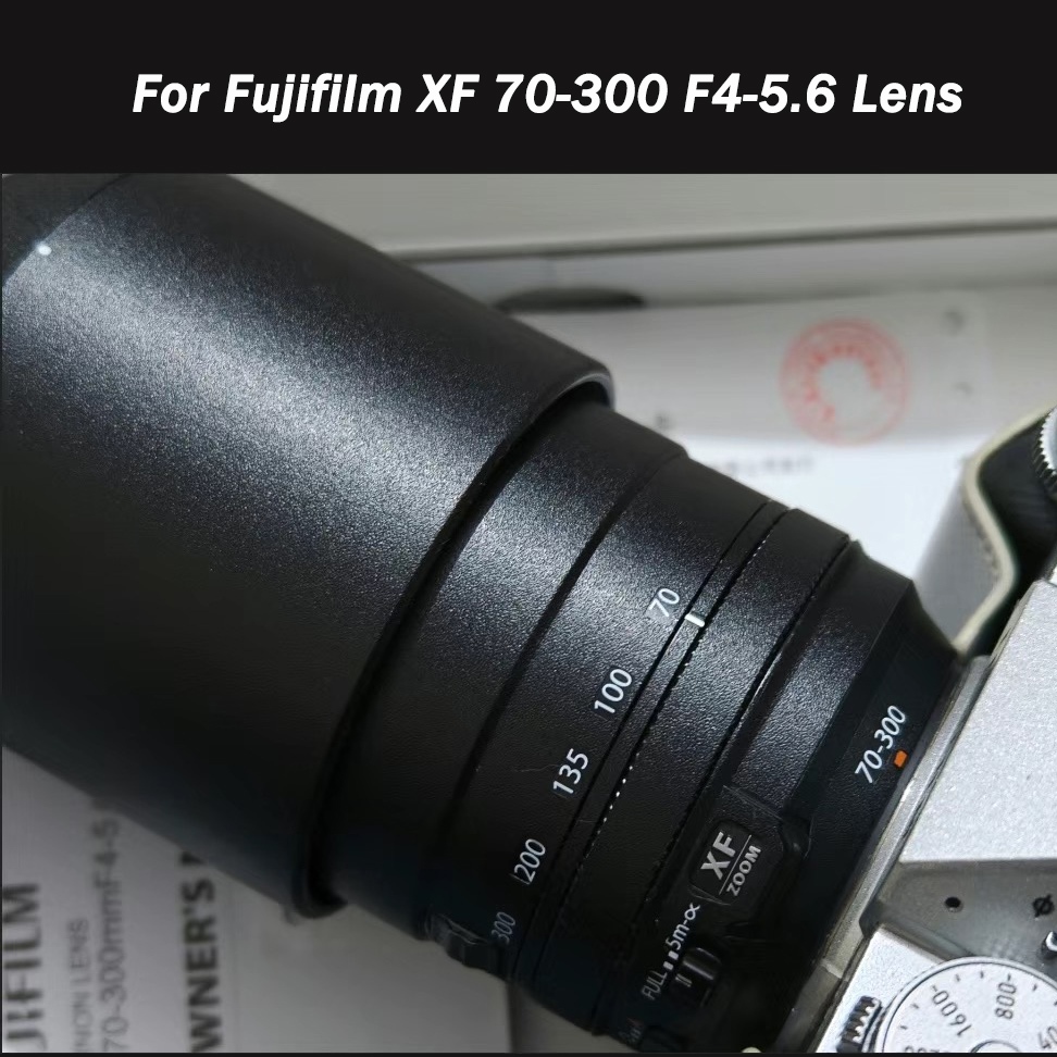 Fuji XF 70-300 Chống Trầy Xước Ống Kính Máy Ảnh Da Vinyl Miếng Dán Cho Fujifilm XF 70-300mm F4-5.6 Á