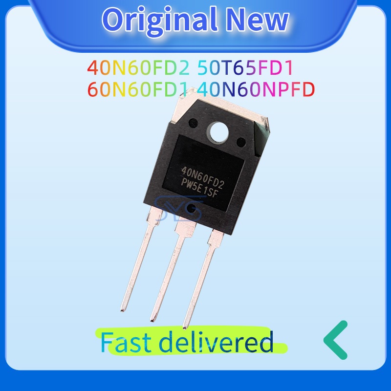 2 Chiếc IGBT 40N60FD2 50T65FD1 60N60FD1 40N60NPFD Chính Hãng TO-3P Ống Điện SGT40N60FD2PN SGT50T65FD