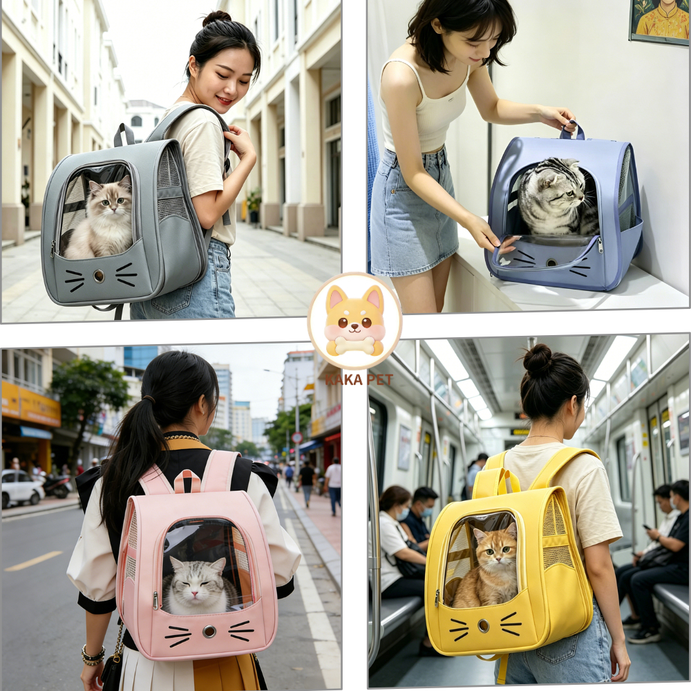 Túi vận chuyển chó mèo Pet Bag Balo Phi Hành Gia balo đựng chó,Balo mèo Balo cho chó mèo vải thoáng